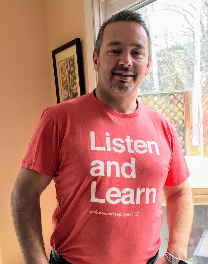 Jonathan in Listen and Learn shirt